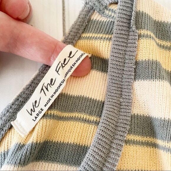 Free People Striped Tank Top Nectar Combo - Picture 4 of 10